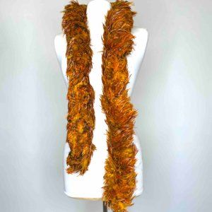 Rooster hackle ginger boa for your scarves.